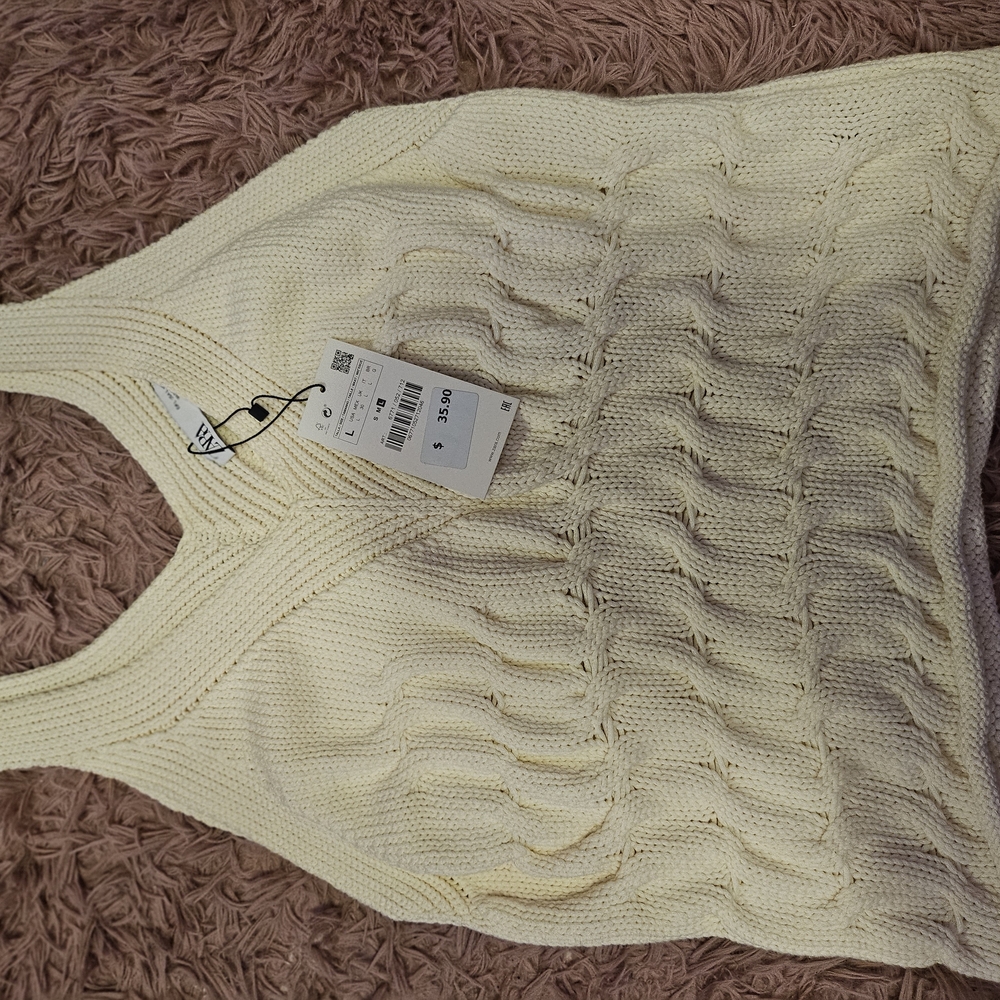 Cream Knit Women's Sweater